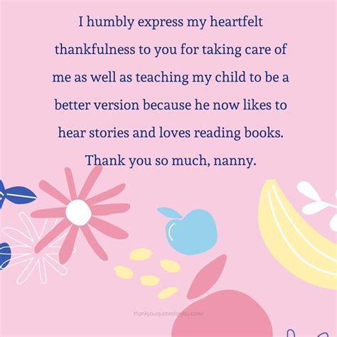 Thank You Quotes For Nanny