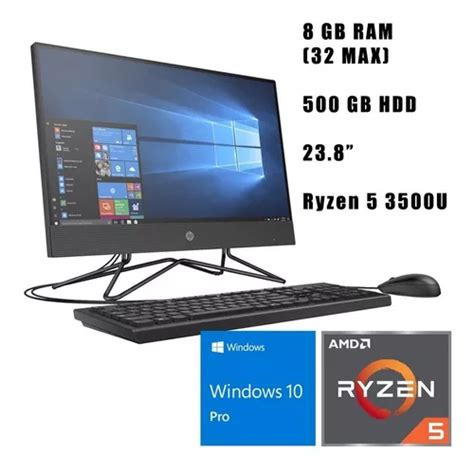 Pc All In One Hp 205 G4 Ryzen 5 37ghz 8gb 512 Ssd Cuotas Sin