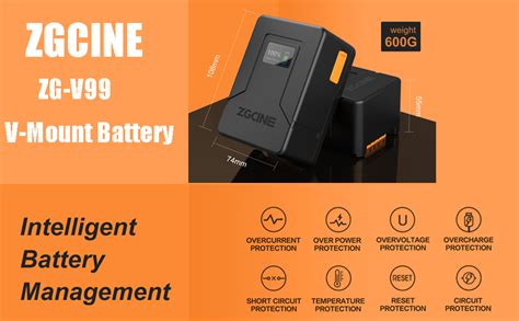 ZGCINE ZG V99 V2 Upgraded Version Mini V Mount Battery 99Wh 14 8V