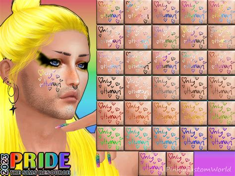 The Sims Resource Pride 2023 Only Human Glitter V2 Blush