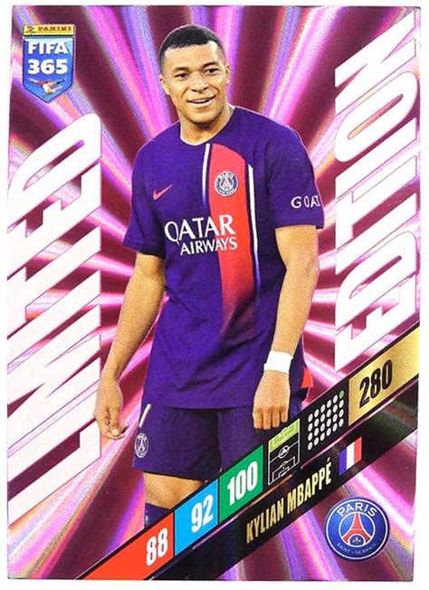 Kylian Mbappe karta LIMITED malá FIFA 365 2024 PANINI PSG za 199