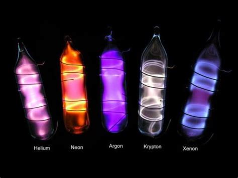 Noble Gases Discharge Tubes Helium Neon Krypton Argon Xenon Premium