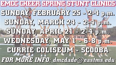 Emcc Hosting Monthly Spring Stunt Clinics To Prepare For 2024 25