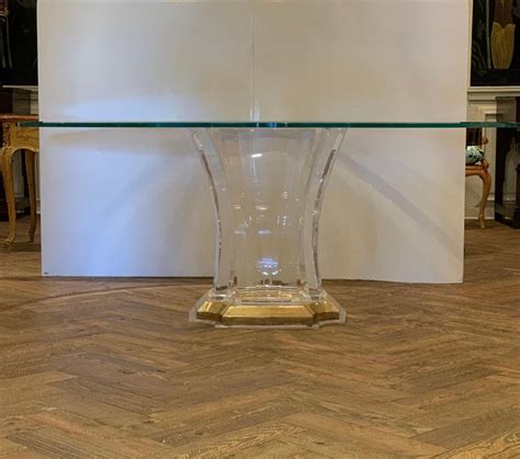 Spectrum Lucite Dining Table Base At 1stdibs