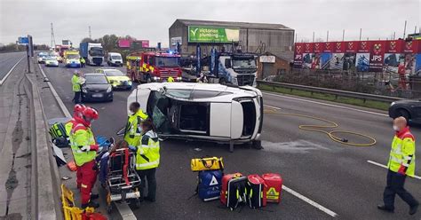 M25 Crash Photos Show Scene Of Serious Collision Which Shut Motorway