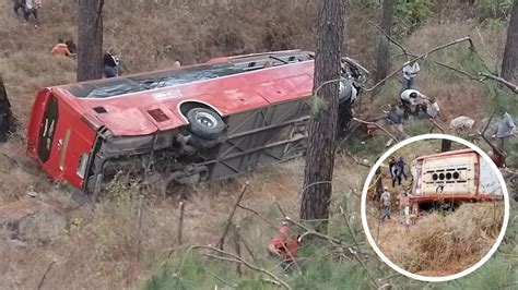 Fotos Bus Repleto De Pasajeros Cae A Una Hondonada Y Deja Una Persona