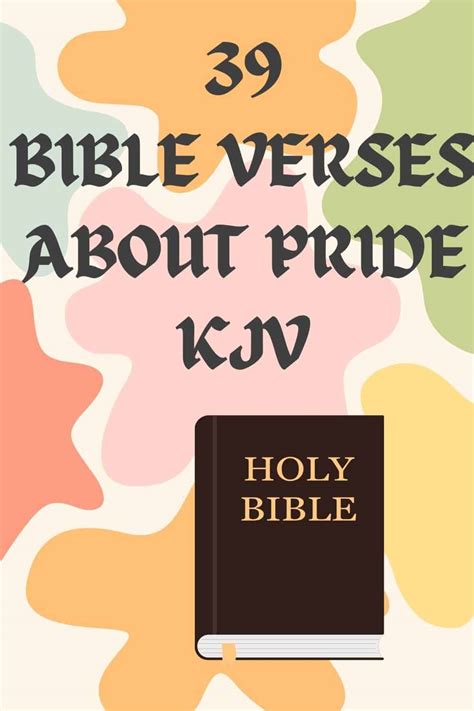 39 Bible Verses About Pride Kjv Mary Jane Humes