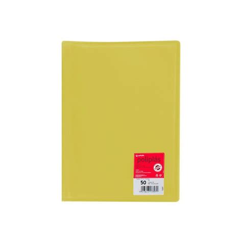 Carpeta Fundas A Pp Poliplas Color Amarillo Talla