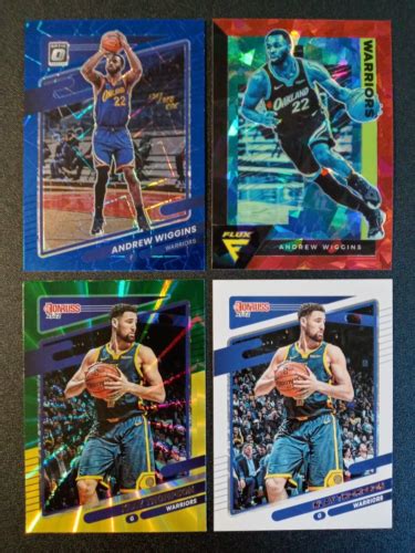 4 2022 Panini Donruss Optic Blue Velocity Andrew Wiggins Prizm 113