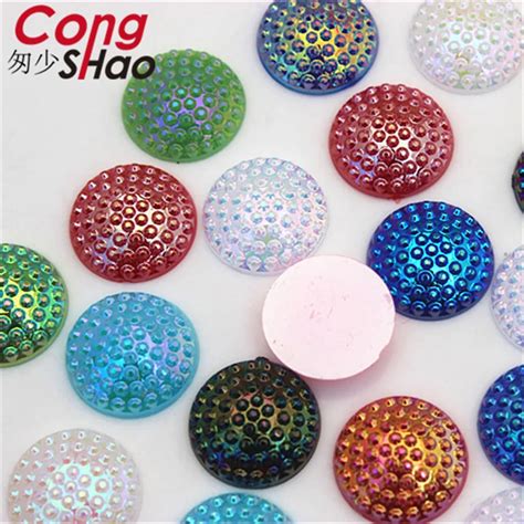 Cong Shao St Cke Mm Ab Farbe Acryl Runde Strass Trimmen Flache