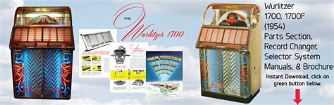 Wurlitzer Jukebox Manuals And Literature Instant Pdf Downloads Jukebox