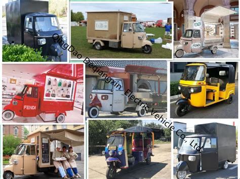 Hot Item Piaggio Ape Popular Commercial Mobile Tuk Tuk Food Truck For