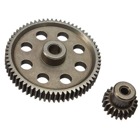 2PCS Set RC 11184 Steel Metal 1 10 Gear Differential Main Gear 64T