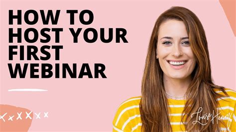 How To Host Your First Webinar Step By Step Youtube