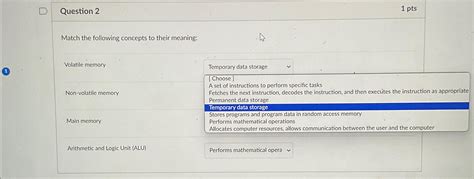 Solved Question Ptsmatch The Following Concepts To Their Chegg