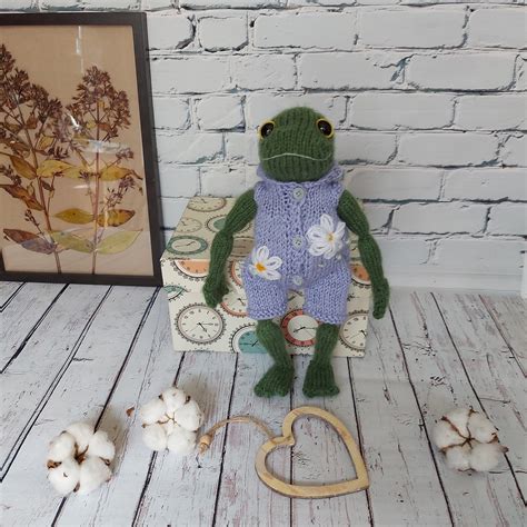 Frog Toy Clothes Knitting Pattern Plush Pattern Knit Clothes Etsy