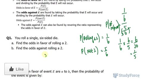 📚 How To Calculate The Odds In Favor And The Odds Against Youtube