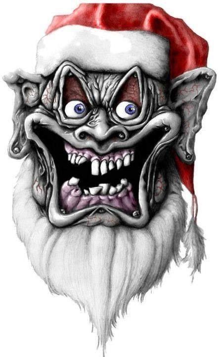 Evil Santa Winter Christmas Scenes Scary Christmas Merry Christmas