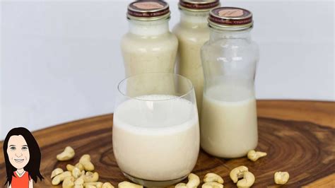 Easy Homemade Creamy Cashew Nut Milk Youtube