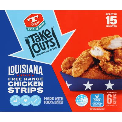 Tegel Take Outs Louisiana Style Free Range Chicken Strips Fresh Foods