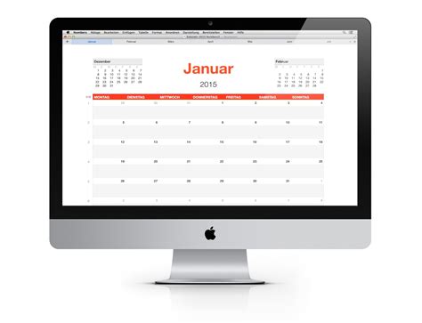Numbers Vorlage Kalender 2015 Numbersvorlagen De