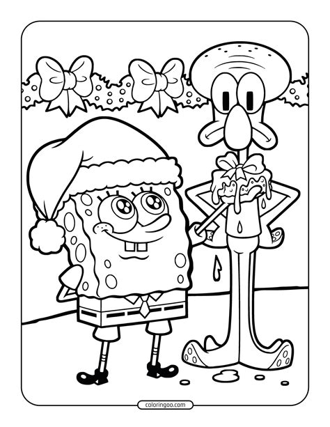 Spongebob Squidward Tentacles Coloring Pages