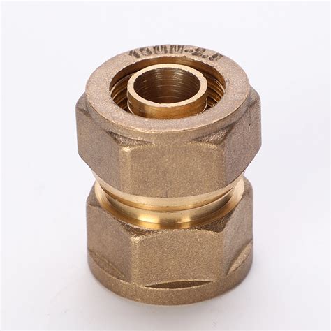 1 2 Brass Straight Nipple Female Aluminium Multilayer Pipe Fittings