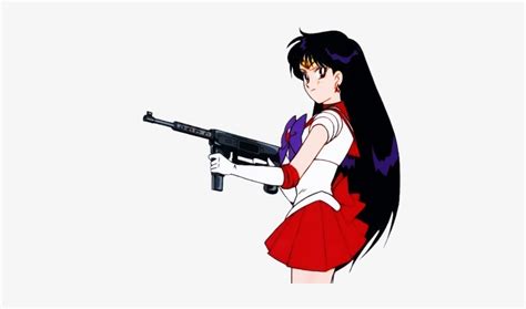 Image Sailor Mars With Gun Png Image Transparent Png Free Download