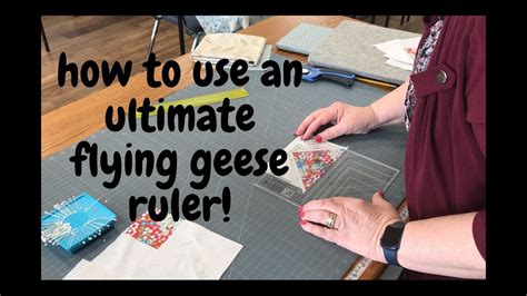 How To Use The Creative Grids Ultimate Flying Geese Ruler Youtube