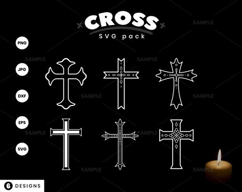 Crosses SVG Pack 2 Cross Clipart, Crosses Svg Files, Cross Svg Files ...