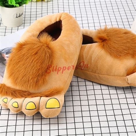 Monster Slipper Shoes for Adults Fuzzy Closed Back Slippers