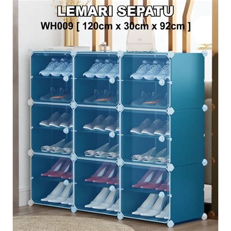 Jual Rak Sepatu Anti Debu Layer Tebal Shoe Rack Portable Serbaguna