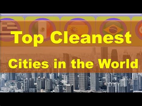 Top Cleanest Cities In The World Youtube