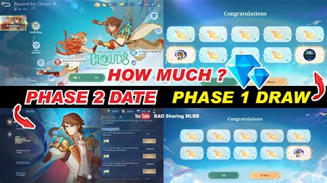 MLBB Beyond The Clouds Event Draw PHASE 2 RELEASE DATE How Much