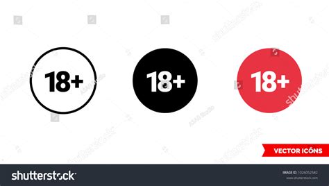 Porn Icon Types Color Black Stock Vector Royalty Free Shutterstock