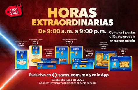 Sam s Club Horas Extraordinarias Hot Sale de junio x en pastas De Cecco y más