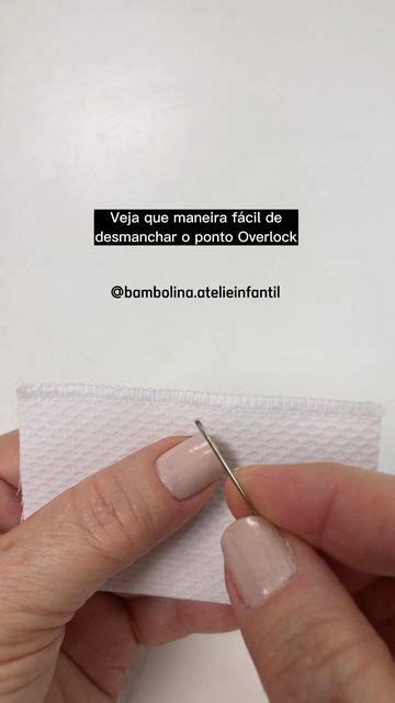 Nádia Damian on Instagram O Overlock é um ponto feito uma máquina