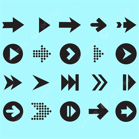 Arrow Set Vector Design Images Black Arrow Icon Set Arrow Icons