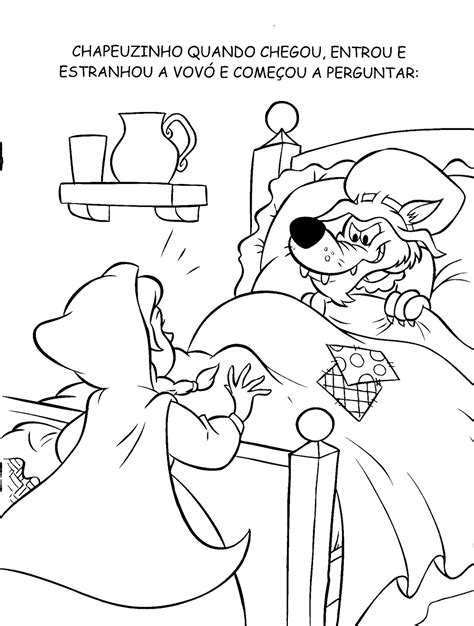 Chapeuzinho Vermelho Para Colorir E Imprimir