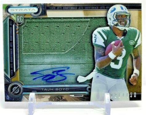 Topps Strata Rookie Clear Cut Relic Auto D Tajh Boyd New