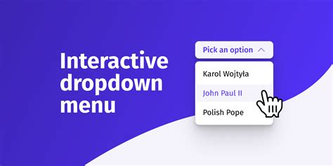 Interactive Dropdown Menu Figma