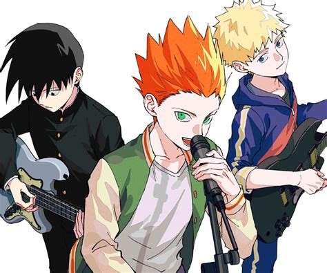 Kageyama Ritsu Hanazawa Teruki And Suzuki Shou Mob Psycho 100 Drawn