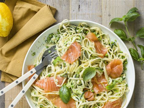 Romige Linguine Met Gerookte Zalm En Erwten Libelle Lekker