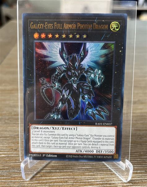 2 X Yu Gi Oh TCG Galaxy Eyes Full Armor Photon Dragon RA01 EN037 ULTRA