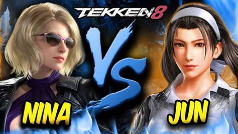 Crazy Ranked Gameplay Tekken Cbt Nina Williams Vs Jun Kazama