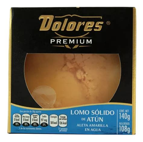 Atún Dolores Premium Aleta Amarilla En Agua 140 Gr