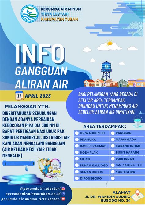 Gangguan Distribusi Air Karena Kebocoran Pipa Mm Di Barat Pertigaan