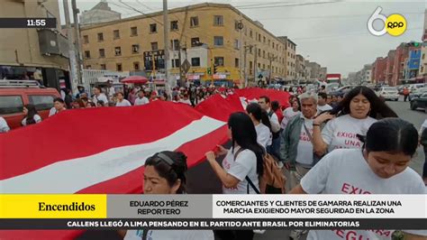 Gamarra Comerciantes Marchan Para Exigir Al Gobierno Mayor Seguridad