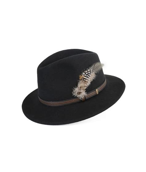 Fedora Wool Hat - Black | Fedora, Wool hat, Unisex hat