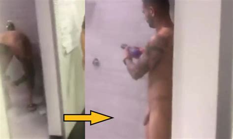 Exclusive Shots From Cagliari Footballer Naked In Shower